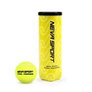 Мяч для падела NS Padel Premier, 502101, уп.3 шт, сукно, нат.резина,желтый