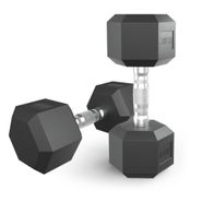 Гантель гексагональная UNIX Fit обрезиненная 12,5 кг, 2 шт. UNIX Fit™ DBHEX12_5x2