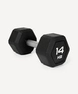 Гантель гексагональная STARFIT DB-301PRO 14 кг, обрезиненная, черный