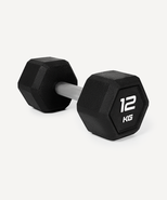 Гантель гексагональная DB-301PRO 12 кг, обрезиненная, черный Starfit ЦБ-00003803