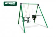 Качели SLP SYSTEMS 2 секции + качеля с фиксацией зеленая + сиденье двойное slpmk2-121-108
