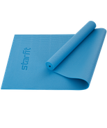 Коврик для йоги и фитнеса FM-101, PVC, 173x61x0,5 см, синий пастель Starfit ЦБ-00001471