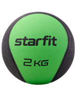 Медбол высокой плотности GB-702, 2 кг, зеленый Starfit УТ-00018935