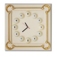 Часы Квадрат Ренессанс Голд граб/шпон (Авт. № 3) #Авт.№3