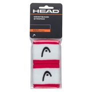 Напульсники HEAD 2,5" stripped, 285864-MAWH, ширина 7см, 90% нейлон, 10% эластан,пара,бело-малиновый 2,5'' HEAD 285864-MAWH