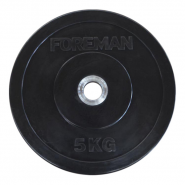 Олимпийский бампированный диск FOREMAN FM/BM 5 кг, черный FOREMAN FM\BM-5KG\BK-00-00