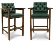 Стул бильярдный Версаль ясень (№4,Винилискожа (Dark Geen Темно-зеленый) цвет №206 ш1,44м,Винилискожа D.Green) СтБ.Врс.Яс#№4