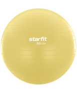 Фитбол GB-108 антивзрыв, 900 гр, желтый пастель, 55 см Starfit УТ-00020574
