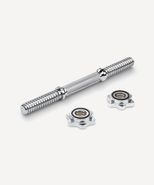 Гриф гантельный BB-107 d=25 мм, металлический, хромированный, 35 см Starfit УТ-00019083