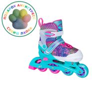 Раздвижные роликовые коньки CK-SK-P320-31 Mint (антистресс сквиш лапка в подарок) (M (33-36)) Alpha Caprice CK-SK-P320-31