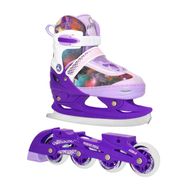Раздвижные роликовые коньки (со сменными лезвиями) Cosmic Star Violet (M (33-36)) Alpha Caprice Cosmic Star Violet