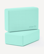 УЦЕНКА Блок для йоги STARFIT YB-200 EVA, мятный, пара STARFIT ЦБ-00007766