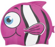 Шапочка для плавания силиконовая "Рыбка" YS (розовая) Dobest