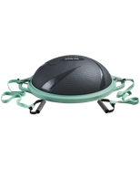 БЕЗ УПАКОВКИ Полусфера "BOSU" STARFIT GB-503 с эспандерами, с насосом, серый/зеленый STARFIT ЦБ-00003833