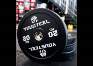 Диск Yousteel EVO каучуковый 20 кг 50 мм чёрный
