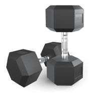 Гантель гексагональная UNIX Fit обрезиненная 27,5 кг, 2 шт. UNIX Fit™ DBHEX27_5x2