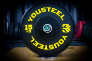 Диск Yousteel TRAINING PRO 15 кг 50 мм чёрный