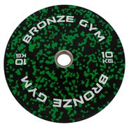 Диск бамперный BRONZE GYM камуфляж зеленый 10 кг Bronze Gym BGBMC10