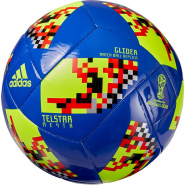 Мяч футбольный ADIDAS WC2018 Telstar Мечта Glider CW4687 размер 5 сине-желт-чер