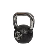 Гиря 10 кг с хромированной ручкой полиуретановая (CPU) Original FitTools FT-KB-CPU-10