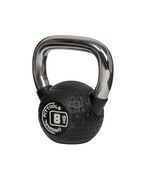 Гиря 8 кг с хромированной ручкой полиуретановая (CPU) Original FitTools FT-KB-CPU-8