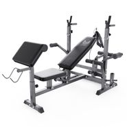 Скамья со стойками под штангу DFC GYRONETICS GN008 с партой для бицепса DFC GN008
