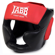 Шлем боксерский (иск.кожа) Jabb JE-2090 черный/красный размер M 322548