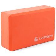 Блок для йоги Larsen EVA YB-02 оранжевый 22х15,2х7,6см Larsen 371131