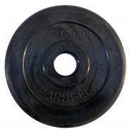 Обрезиненный диск Barbell Atlet 51 мм 10 кг MB-AtletB51-10