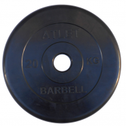 Обрезиненный диск Barbell Atlet 51 мм 20 кг MB-AtletB51-20