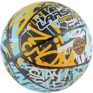 Мяч баскетбольный Larsen RB7 Graffiti Street Blue/Yellow Larsen 370283