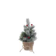 ДЕКОР ЕЛОЧКА В ГОРШКЕ 24 СМ С ЯГОДКАМИ ЗАСНЕЖЕННАЯ House of Seasons