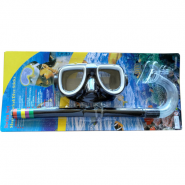 Набор для плавания маска трубка (черный) (ПВХ) R18173 10014584