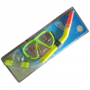 Набор для плавания маска трубка (желтый) (ПВХ) R18008 10014589