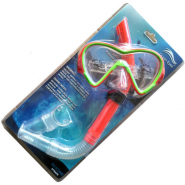 Набор для плавания очки-маска трубка (красный) (ПВХ) R18010 10014593