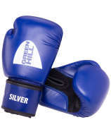 Перчатки боксерские Green Hill SILVER BGS-2039 12oz к/з синий УТ-00006348