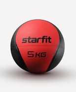 Медбол высокой плотности GB-702, 5 кг, красный Starfit УТ-00018938