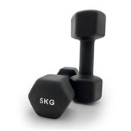 Гантель UNIX Fit неопреновая 5 кг Black, 2 шт. UNIX Fit™ DBNEO5BKx2