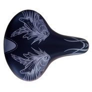 Седло AZ-1304 250x220мм с пружинами, чёрные рельсы,женское КИТАЙСКИЕ ПРОИЗВОДИТЕЛИ ZTB18906