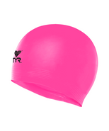Шапочка для плавания Wrinkle Free Junior Silicone Cap, силикон, LCSJR/693, розовый TYR УТ-00016975