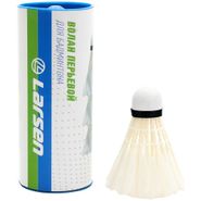 Набор перьевых воланов в бумажной тубе Larsen B418 (3шт), пробка искусств. Larsen 370036