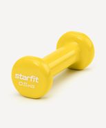 Гантель виниловая STARFIT DB-101 0,5 кг, желтый