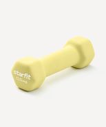 Гантель неопреновая STARFIT DB-201 0,5 кг, желтый пастельный