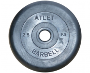 Диск обрезиненный BARBELL ATLET 2,5 кг / диаметр 26 мм MB BARBELL MB-AtletB26-2,5