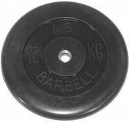 Обрезиненный диск Barbell 15 кг 50 мм MB-PltB51-15
