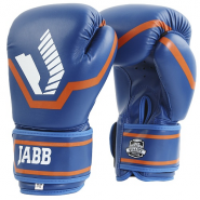Перчатки боксерские (иск.кожа) Jabb JE-2015/Basic 25 синий 8 унций 358863
