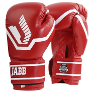 Перчатки боксерские (иск.кожа) Jabb JE-2015/Basic 25 красный 6 унций 358858