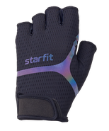 Перчатки для фитнеса WG-103, черный/светоотражающий XS Starfit УТ-00020812