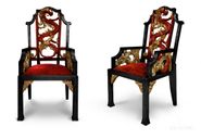 Стул бильярдный Dragon  граб (Dragon красный,Ткань Vilvet Lux,54 Velvet-Lux) СтБ.Dr.Гр#Dragonкрасный,54VL