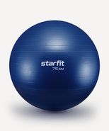 Фитбол GB-108 антивзрыв, 1200 гр, темно-синий, 75 см Starfit УТ-00020232